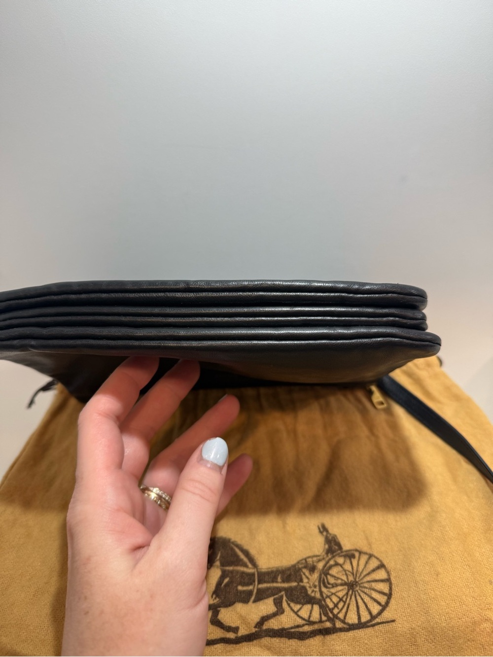 Celine Trio Black Leather Crossbody Bag - Picture 5 of 14